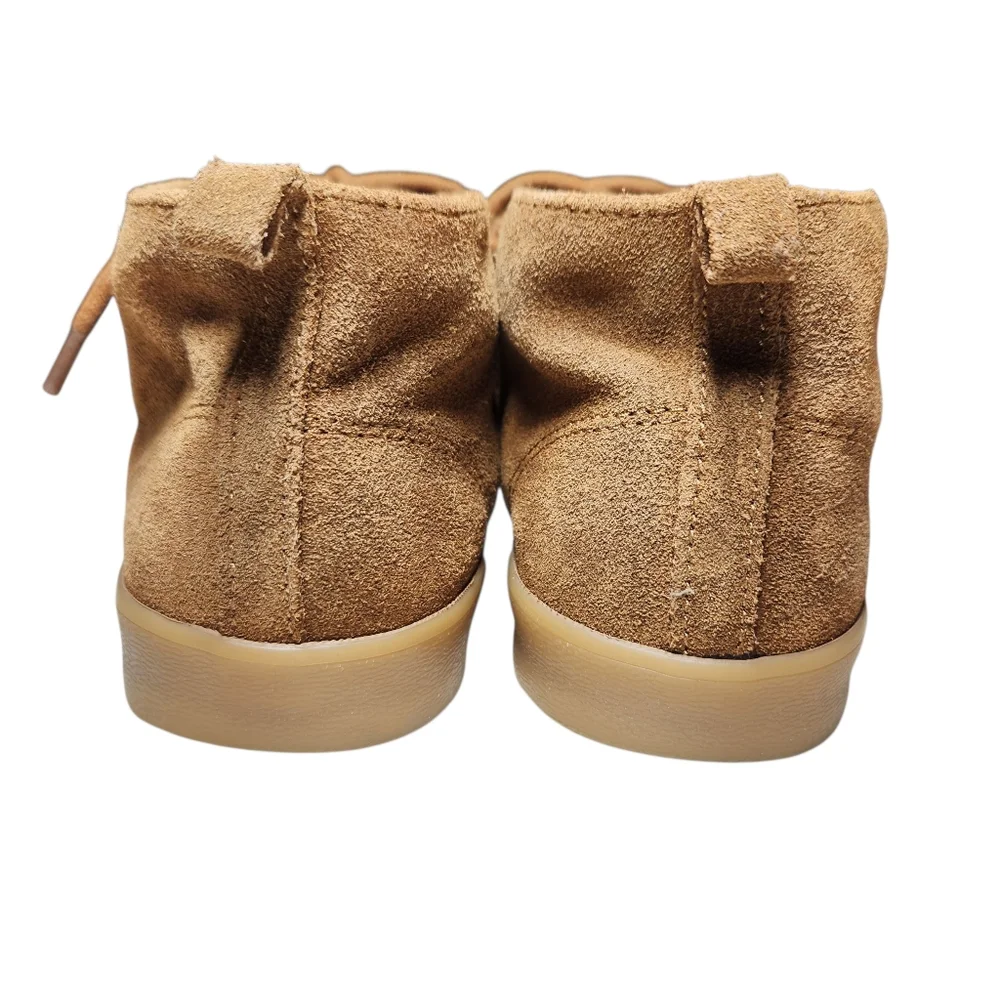 Gap Kids Chukka Ankle Boots Brown Suede Leather Lace Up Boys Girls Unisex Boho 4